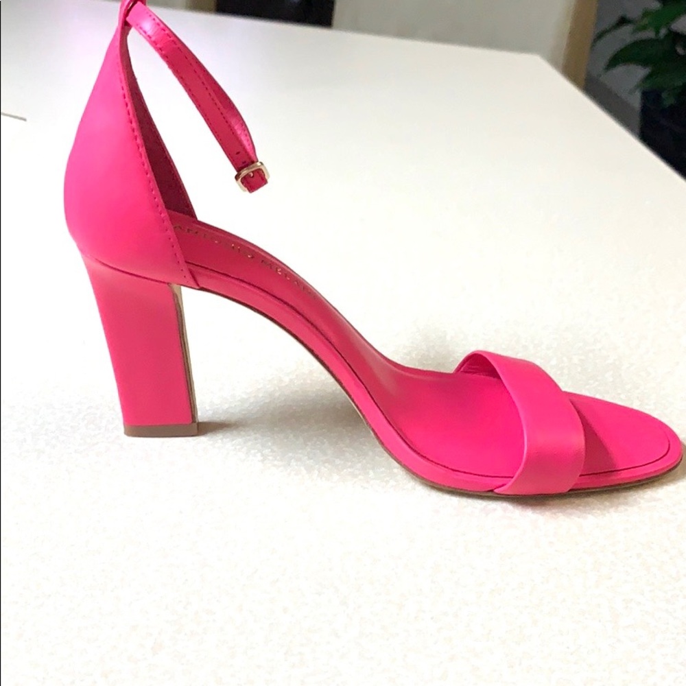 NWT Antonio Melani Stacen Leather Dress Sandal - Picture 2 of 7
